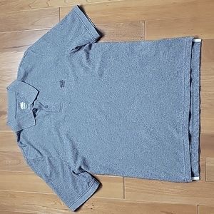 Men's Roots Canada‎ Short Sleeve Polo Shirt gray medium